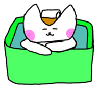 Mr queue of cat Japanese version sticker #1402243