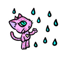 Panther pattern cats. sticker #1402495