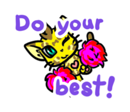 Panther pattern cats. sticker #1402498