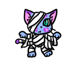 Panther pattern cats. sticker #1402499