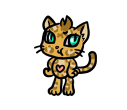 Panther pattern cats. sticker #1402504