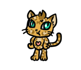 Panther pattern cats. sticker #1402504