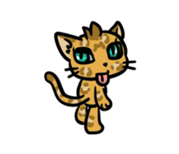 Panther pattern cats. sticker #1402505