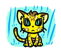 Panther pattern cats. sticker #1402506