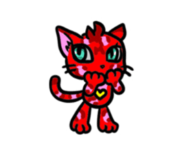 Panther pattern cats. sticker #1402508