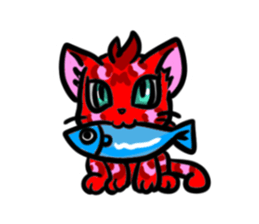 Panther pattern cats. sticker #1402510