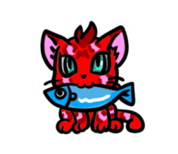Panther pattern cats. sticker #1402510