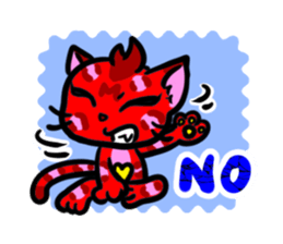 Panther pattern cats. sticker #1402513