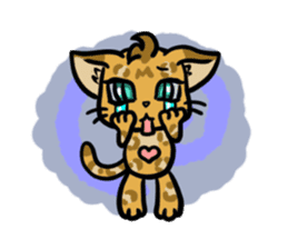 Panther pattern cats. sticker #1402514