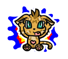 Panther pattern cats. sticker #1402515