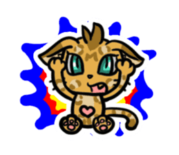 Panther pattern cats. sticker #1402515