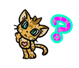 Panther pattern cats. sticker #1402516