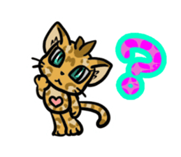 Panther pattern cats. sticker #1402516