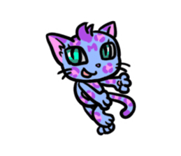 Panther pattern cats. sticker #1402521