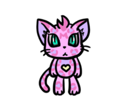 Panther pattern cats. sticker #1402522