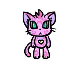Panther pattern cats. sticker #1402522