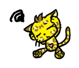 Panther pattern cats. sticker #1402528