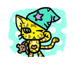 Panther pattern cats. sticker #1402529