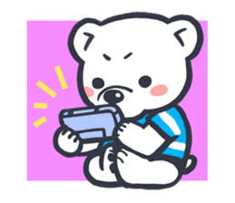 Polar bear boy . sticker #1402830