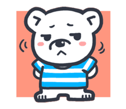 Polar bear boy . sticker #1402834