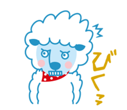 natural Afro, HITSUJI KUN sticker #1403460