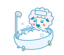 natural Afro, HITSUJI KUN sticker #1403481