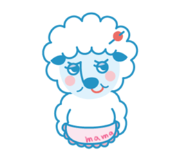 natural Afro, HITSUJI KUN sticker #1403486