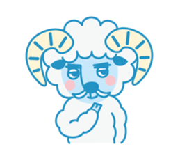 natural Afro, HITSUJI KUN sticker #1403487