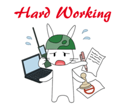 The Army Rabbits - Social Activities ENG sticker #1403930