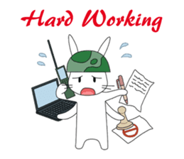 The Army Rabbits - Social Activities ENG sticker #1403930