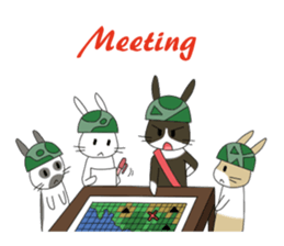 The Army Rabbits - Social Activities ENG sticker #1403931