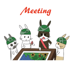 The Army Rabbits - Social Activities ENG sticker #1403931