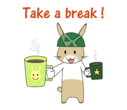 The Army Rabbits - Social Activities ENG sticker #1403935
