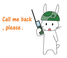 The Army Rabbits - Social Activities ENG sticker #1403939