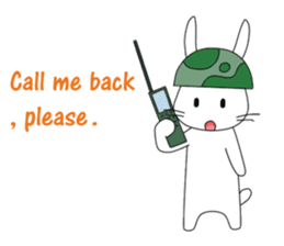 The Army Rabbits - Social Activities ENG sticker #1403939