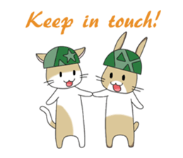 The Army Rabbits - Social Activities ENG sticker #1403945