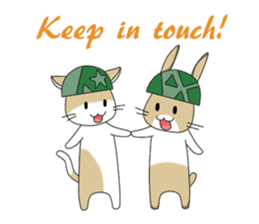 The Army Rabbits - Social Activities ENG sticker #1403945