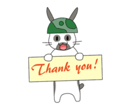 The Army Rabbits - Social Activities ENG sticker #1403947