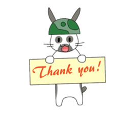 The Army Rabbits - Social Activities ENG sticker #1403947