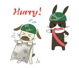 The Army Rabbits - Social Activities ENG sticker #1403953