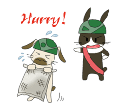The Army Rabbits - Social Activities ENG sticker #1403953