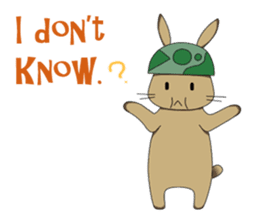 The Army Rabbits - Social Activities ENG sticker #1403954