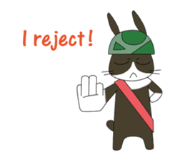 The Army Rabbits - Social Activities ENG sticker #1403955