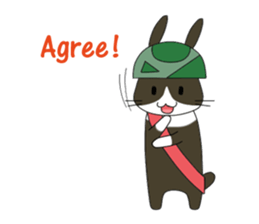 The Army Rabbits - Social Activities ENG sticker #1403956