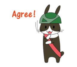 The Army Rabbits - Social Activities ENG sticker #1403956