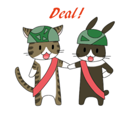 The Army Rabbits - Social Activities ENG sticker #1403958