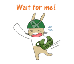 The Army Rabbits - Social Activities ENG sticker #1403959