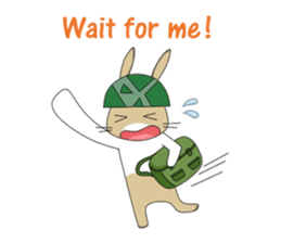 The Army Rabbits - Social Activities ENG sticker #1403959
