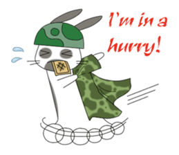 The Army Rabbits - Social Activities ENG sticker #1403964