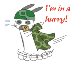 The Army Rabbits - Social Activities ENG sticker #1403964